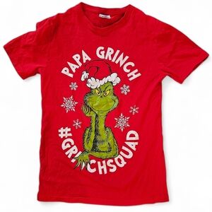 Papa Grinch Red Mens T-Shirt